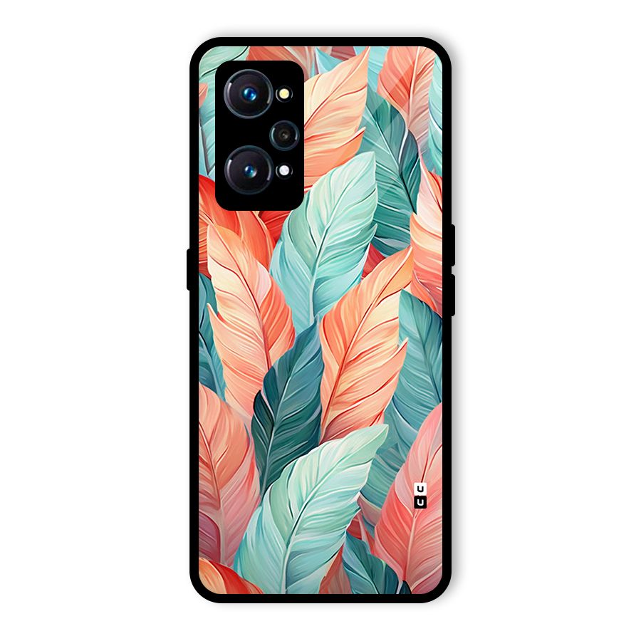 Amazing Colorful Leaves Glass Back Case for Realme GT 2