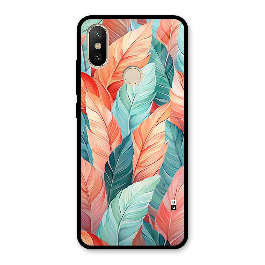Amazing Colorful Leaves Glass Back Case for Redmi A2