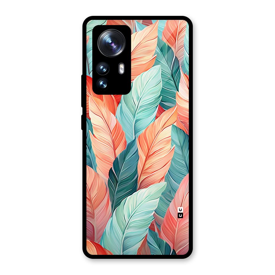 Amazing Colorful Leaves Glass Back Case for Xiaomi 12 Pro