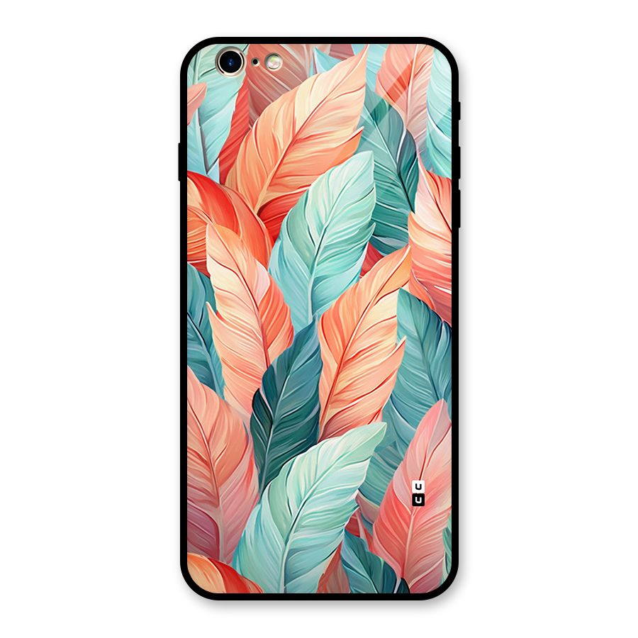 Amazing Colorful Leaves Glass Back Case for iPhone 6 Plus 6S Plus