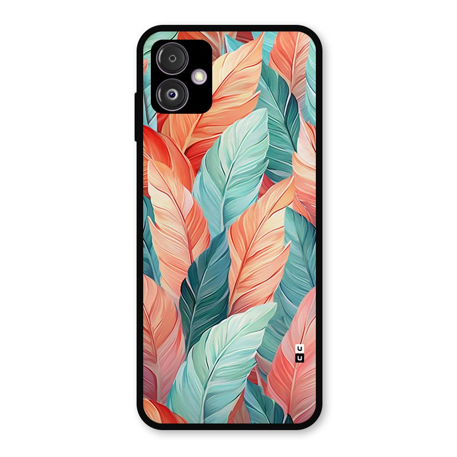Amazing Colorful Leaves Metal Back Case for Galaxy F14