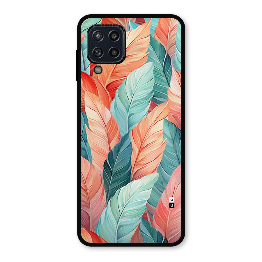 Amazing Colorful Leaves Metal Back Case for Galaxy M32