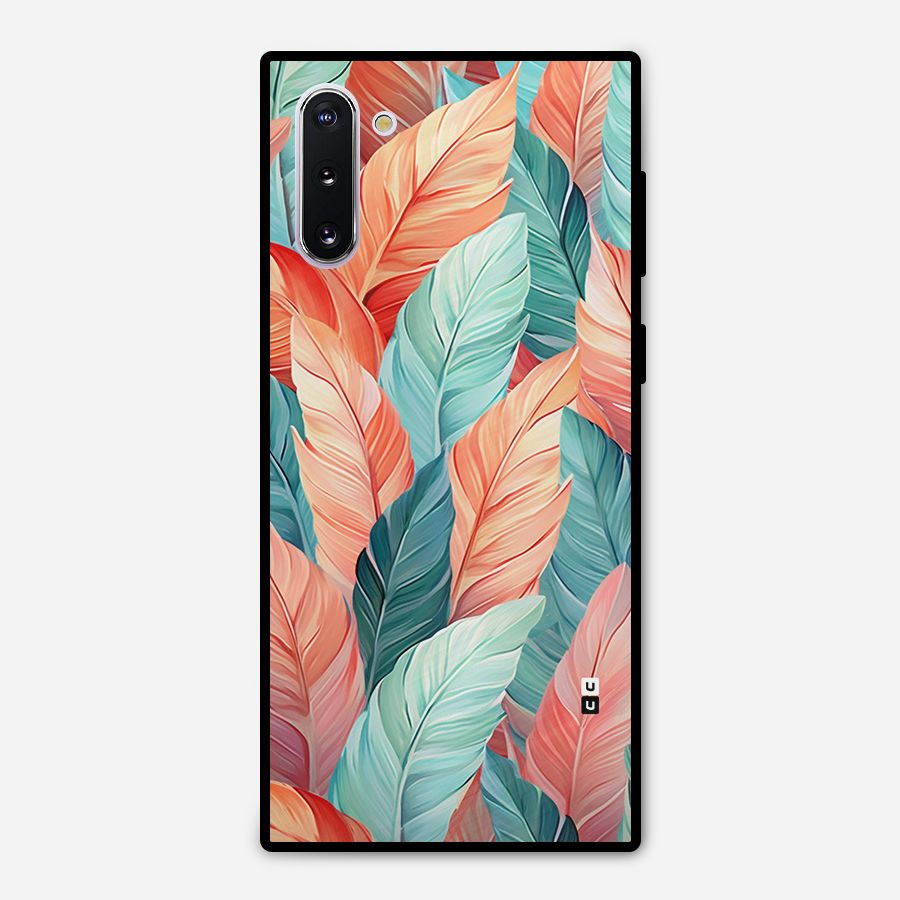 Amazing Colorful Leaves Metal Back Case for Galaxy Note 10
