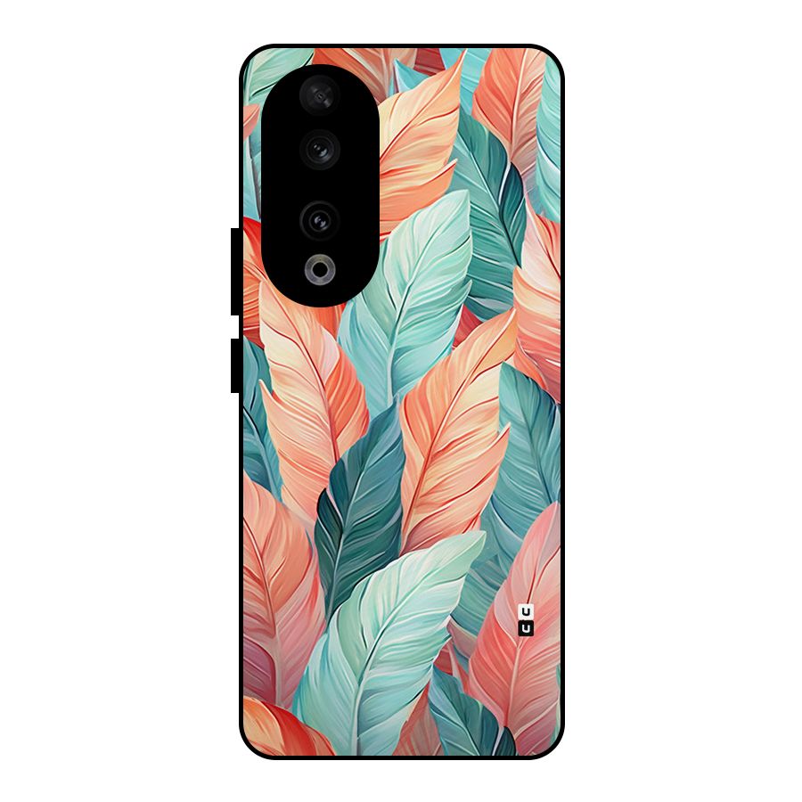 Amazing Colorful Leaves Metal Back Case for Honor 90