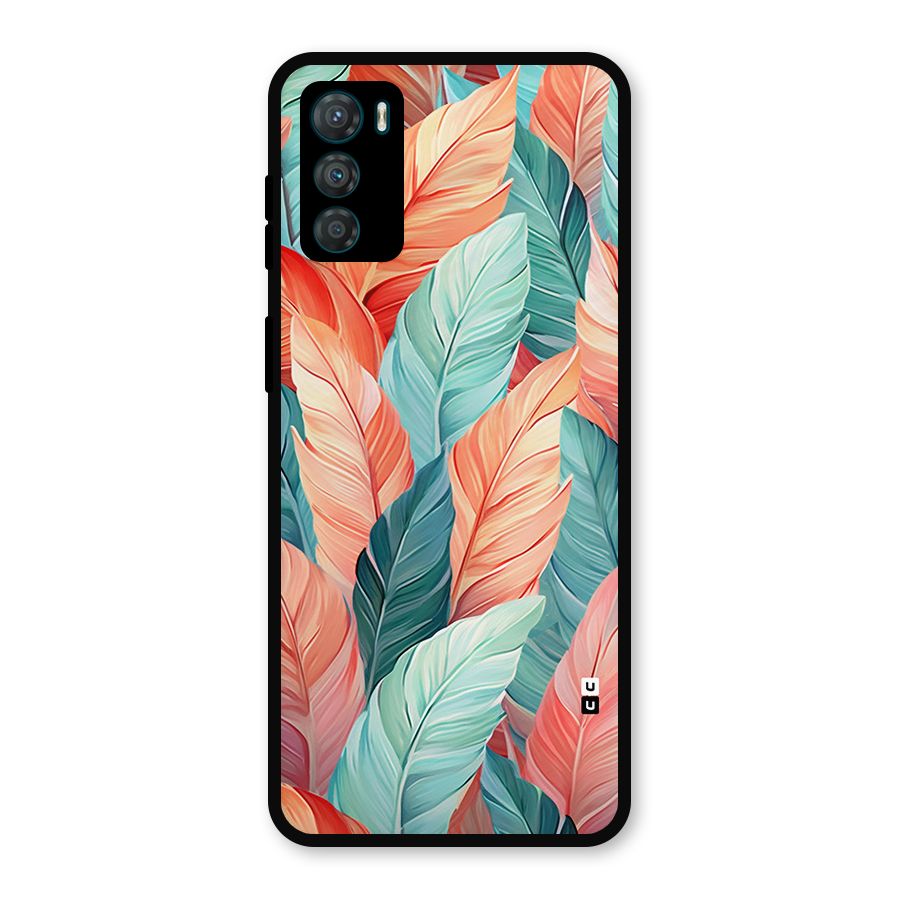 Amazing Colorful Leaves Metal Back Case for Moto G42