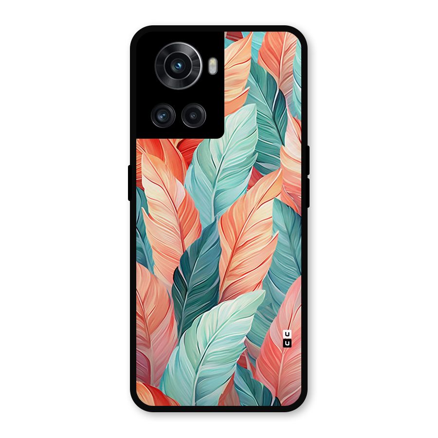 Amazing Colorful Leaves Metal Back Case for OnePlus 10R