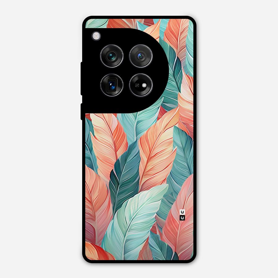 Amazing Colorful Leaves Metal Back Case for OnePlus 12