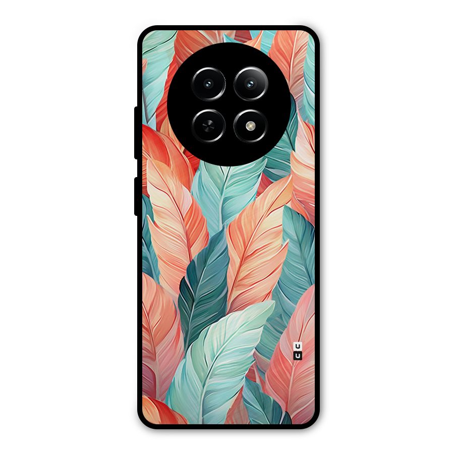 Amazing Colorful Leaves Metal Back Case for Realme 12 5G
