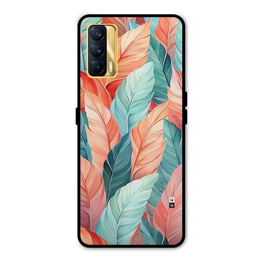 Amazing Colorful Leaves Metal Back Case for Realme X7