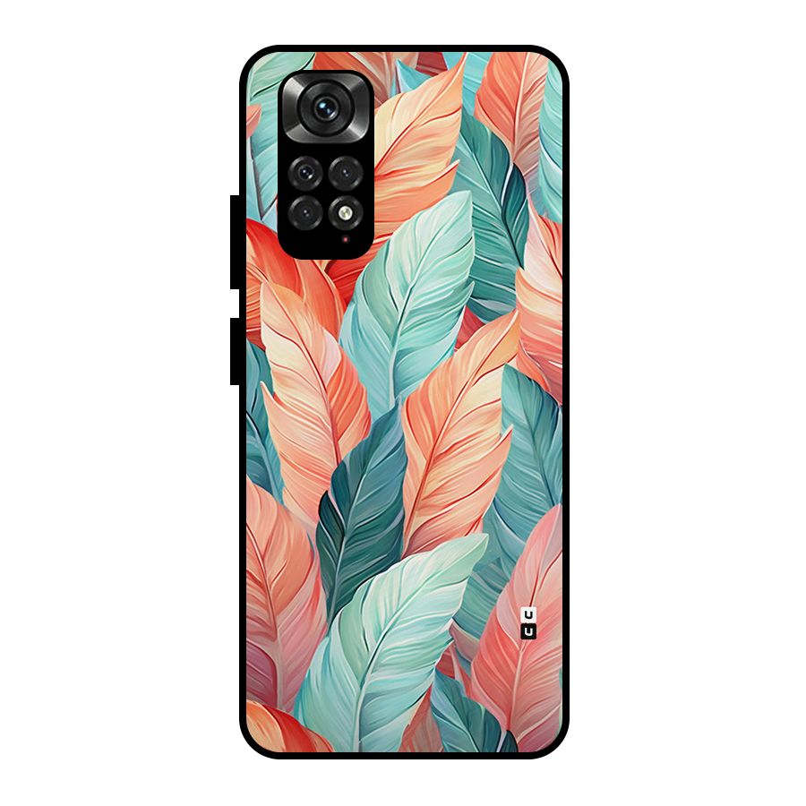 Amazing Colorful Leaves Metal Back Case for Redmi Note 11 Pro Plus 5G