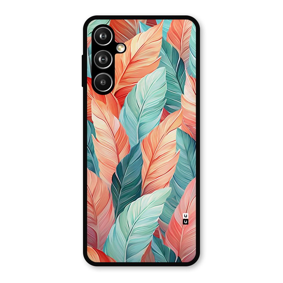 Amazing Colorful Leaves Metal Back Case for Samsung Galaxy M54