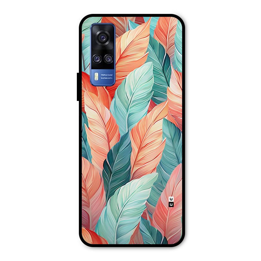 Amazing Colorful Leaves Metal Back Case for Vivo Y51A