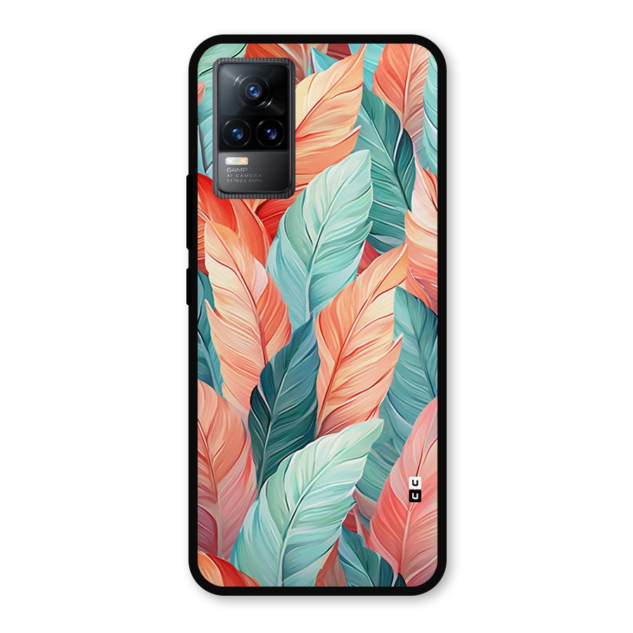 Amazing Colorful Leaves Metal Back Case for Vivo Y73
