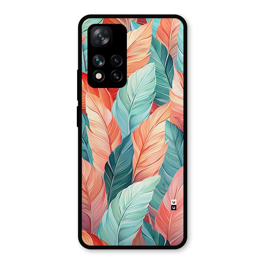 Amazing Colorful Leaves Metal Back Case for Xiaomi 11i Hypercharge 5G
