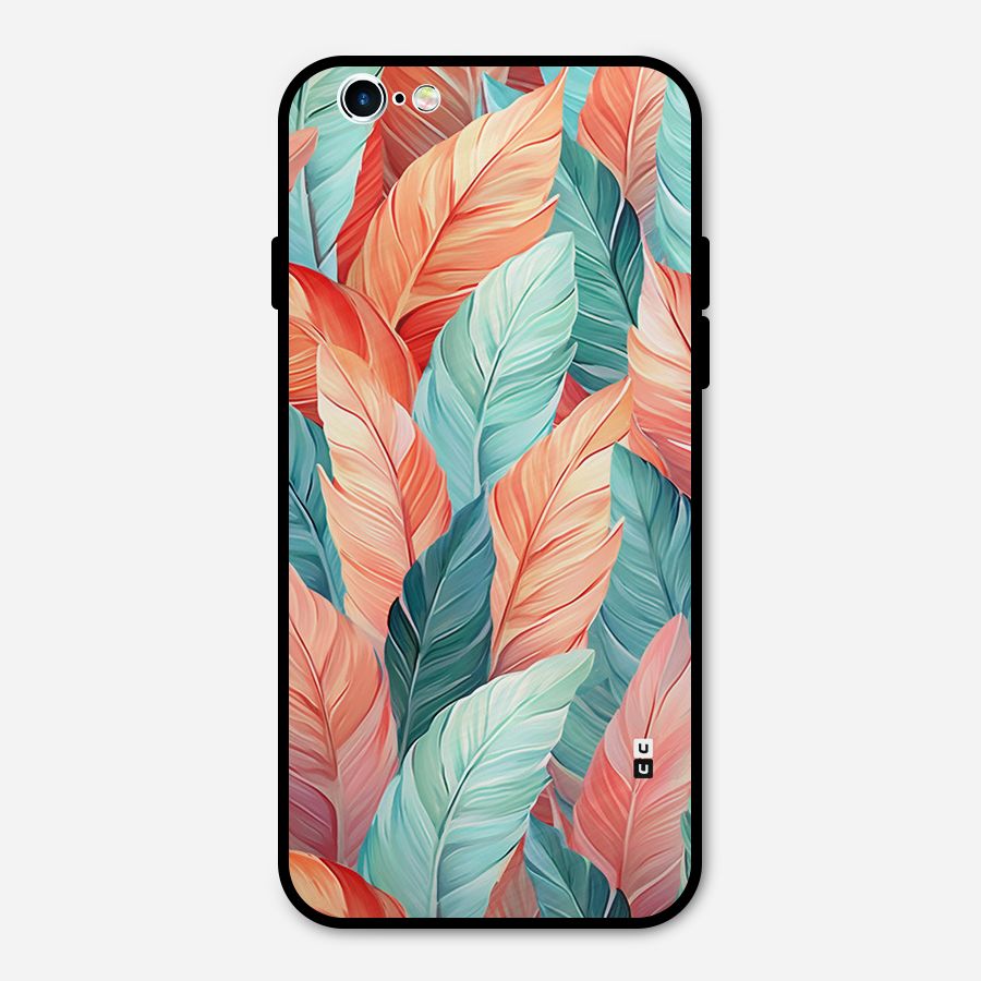 Amazing Colorful Leaves Metal Back Case for iPhone 6 6s