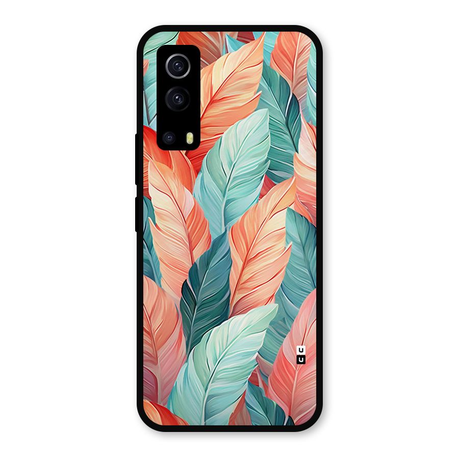 Amazing Colorful Leaves Metal Back Case for iQOO Z3
