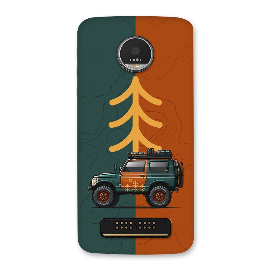 Amazing Defence Car Back Case for Moto Z Play