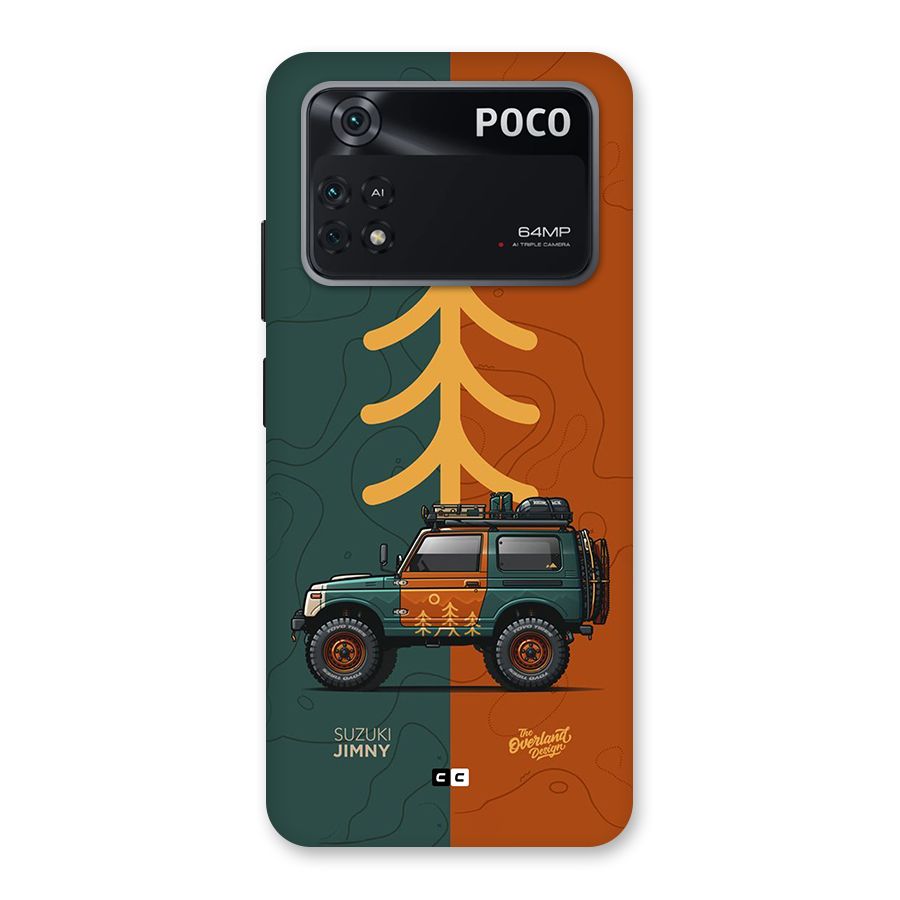 Amazing Defence Car Back Case for Poco M4 Pro 4G