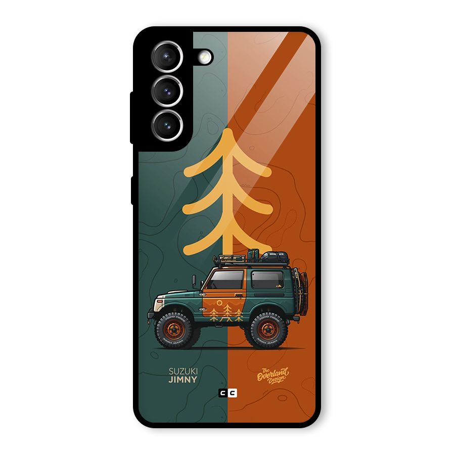Amazing Defence Car Glass Back Case for Galaxy S21 5G