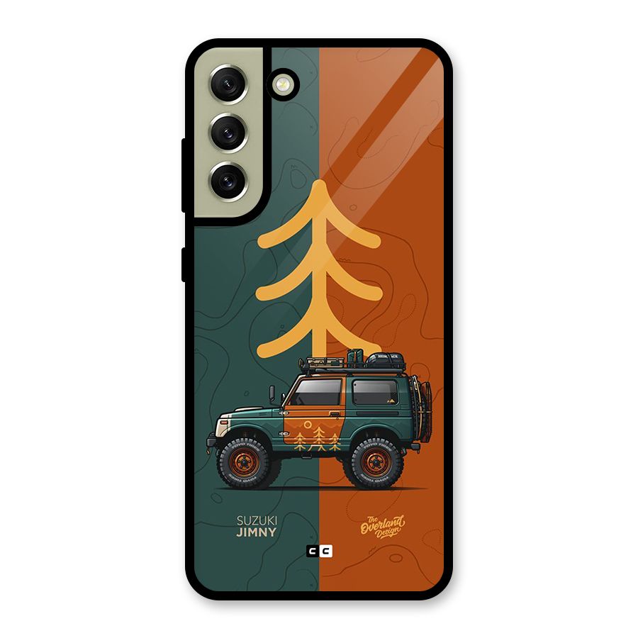 Amazing Defence Car Glass Back Case for Galaxy S21 FE 5G