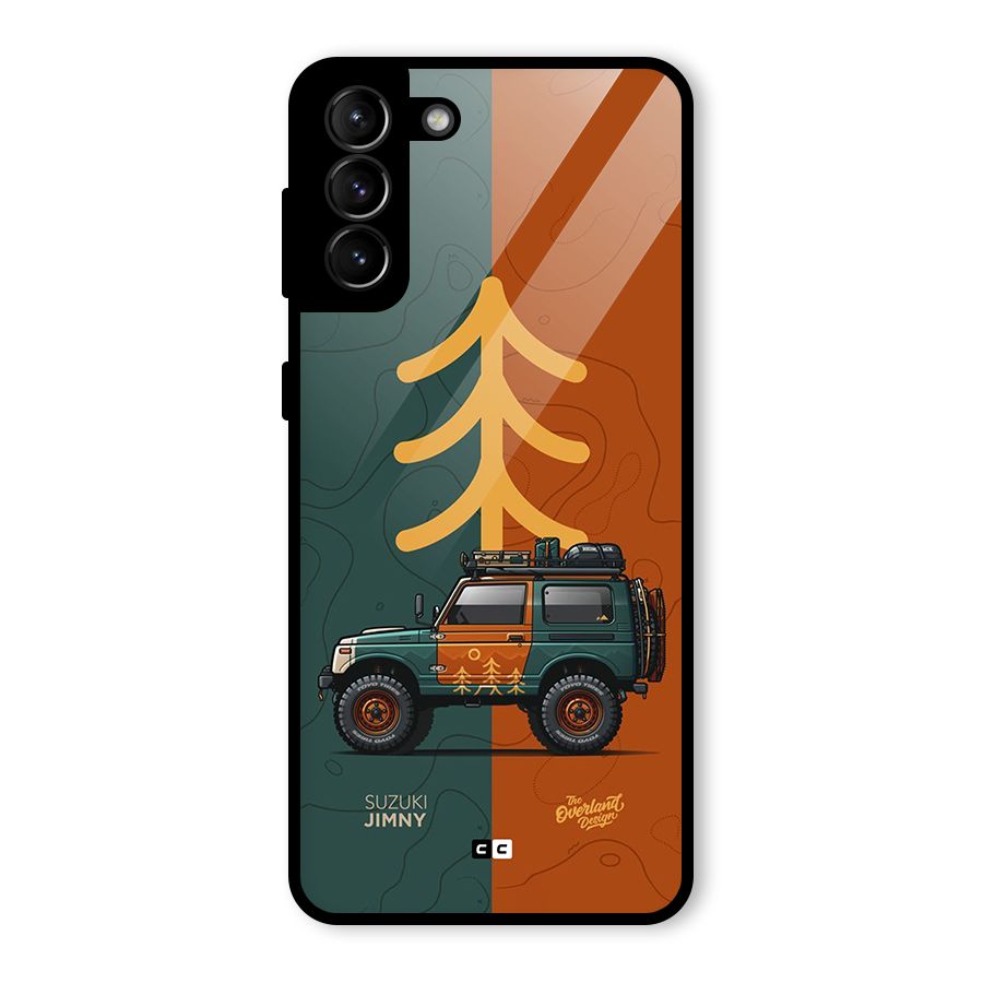 Amazing Defence Car Glass Back Case for Galaxy S21 Plus
