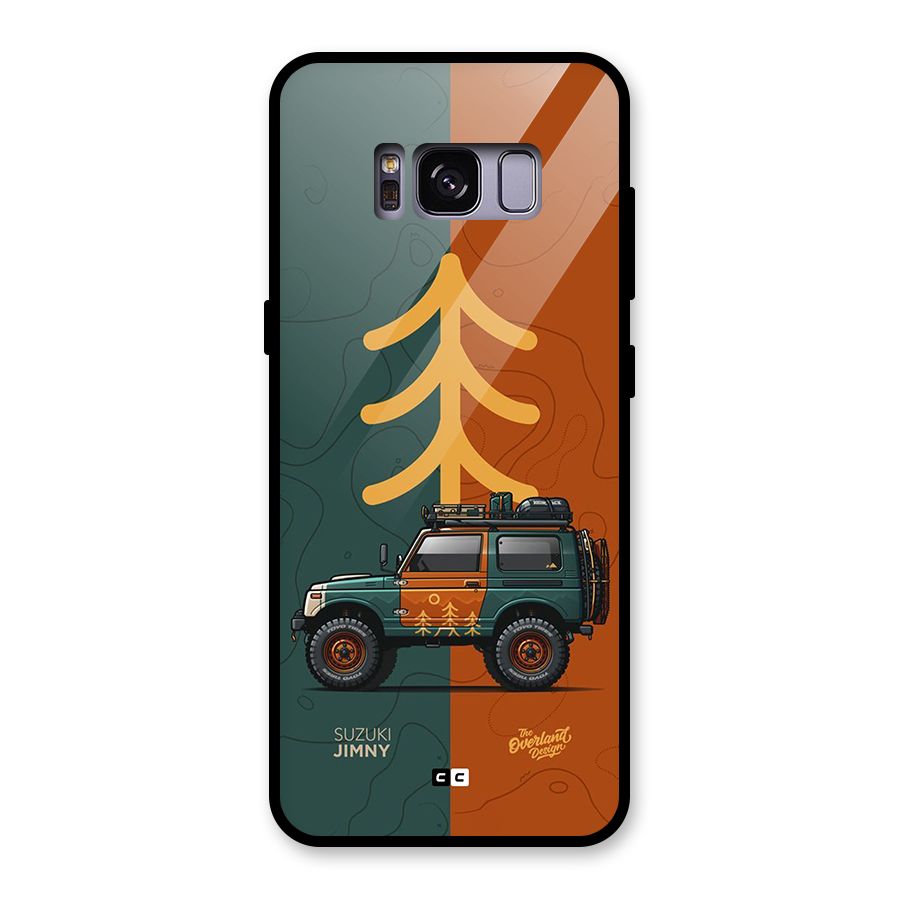 Amazing Defence Car Glass Back Case for Galaxy S8