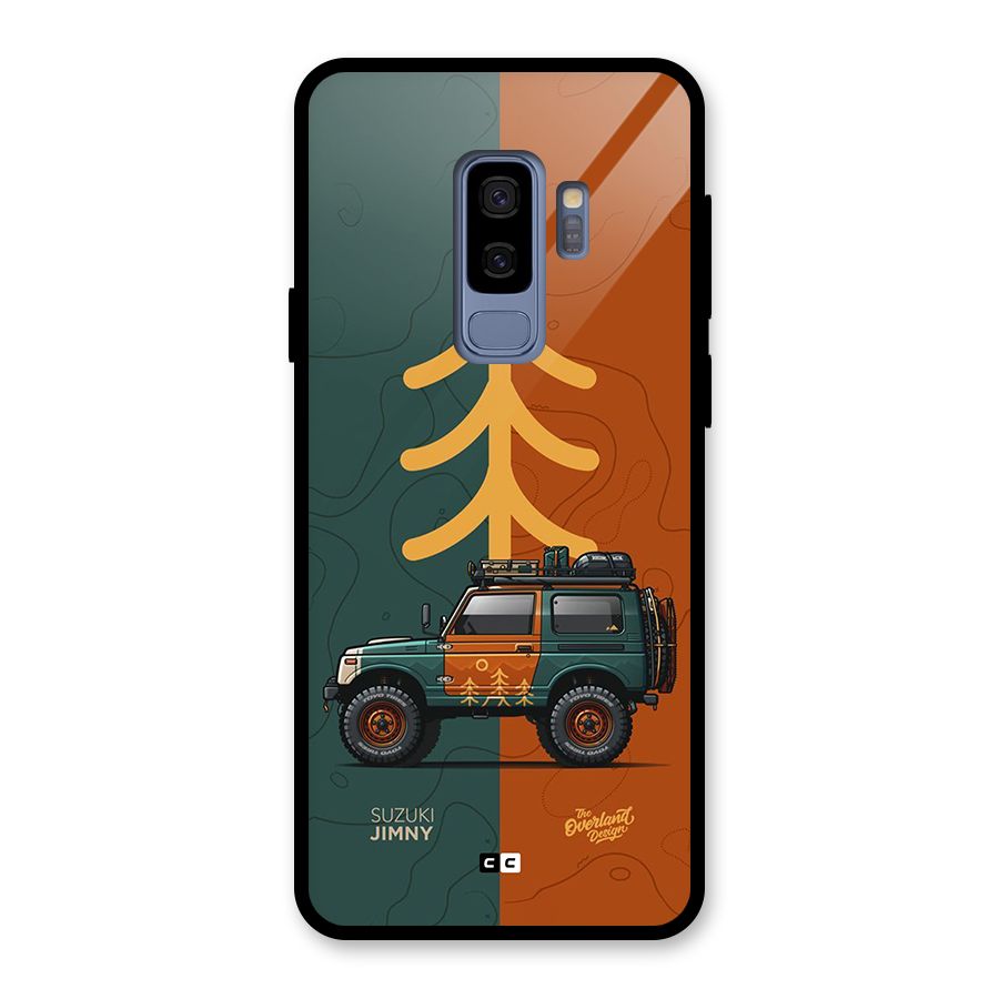 Amazing Defence Car Glass Back Case for Galaxy S9 Plus