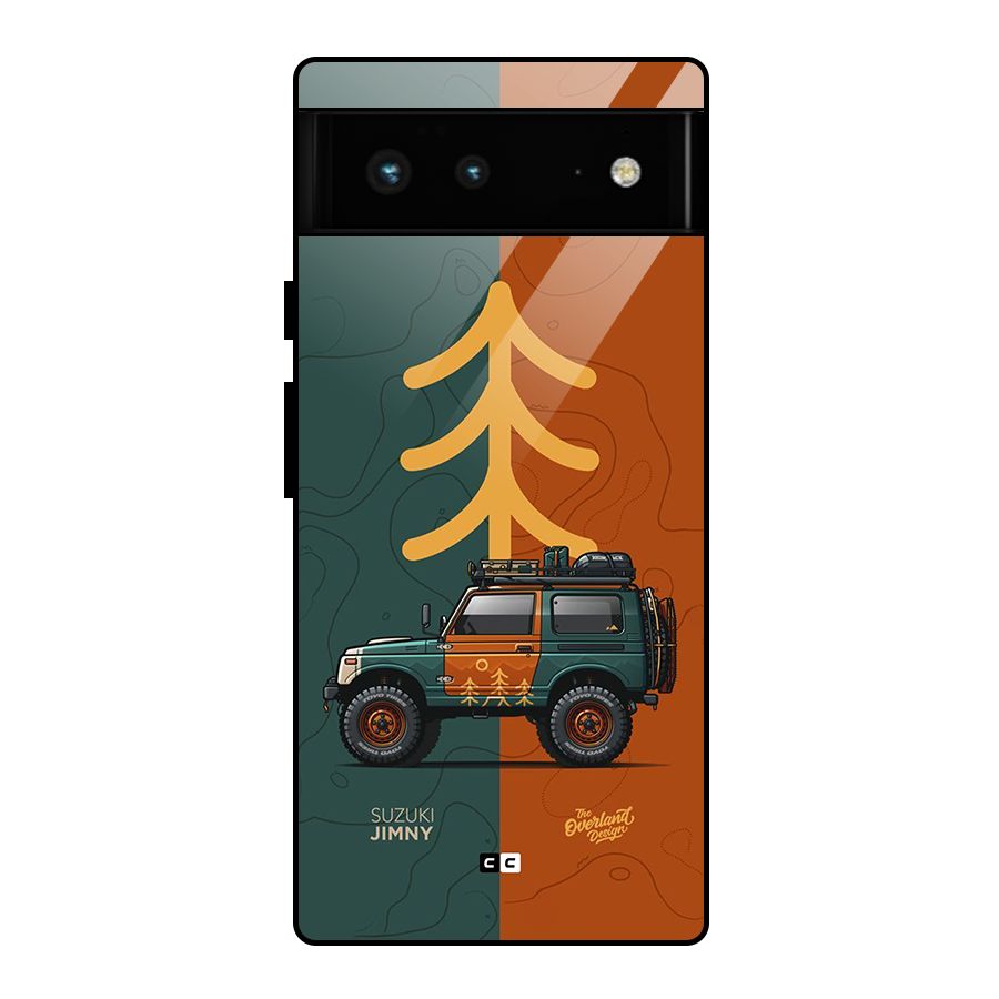 Amazing Defence Car Glass Back Case for Google Pixel 6