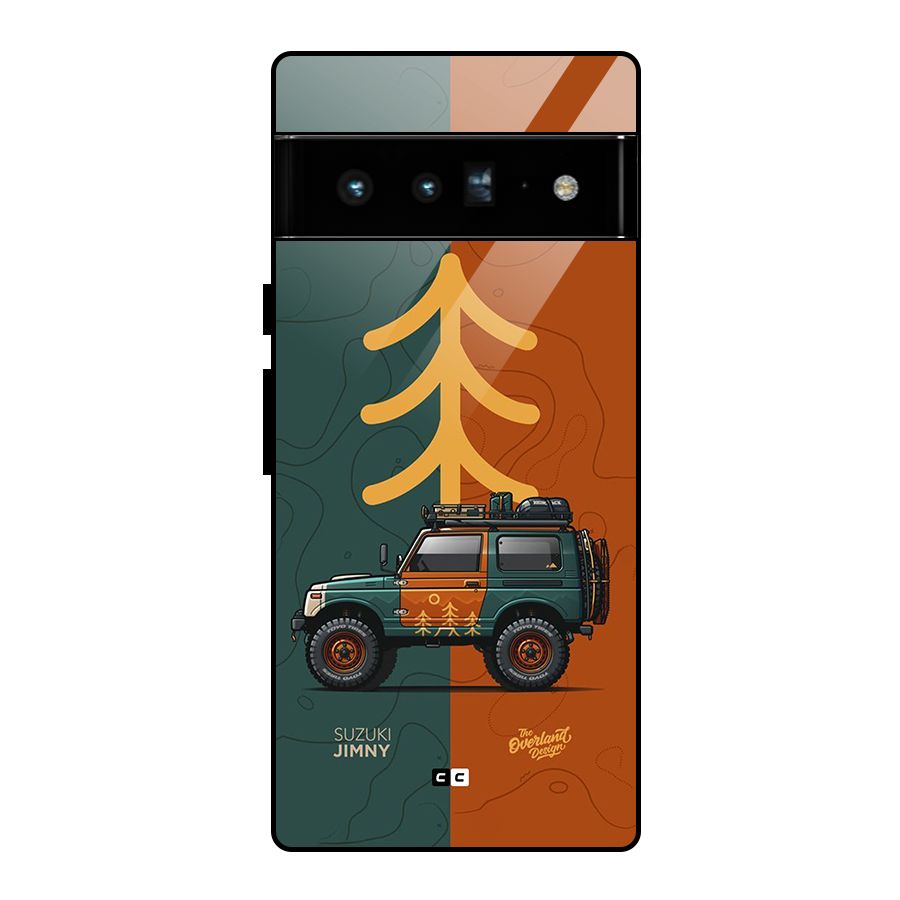 Amazing Defence Car Glass Back Case for Google Pixel 6 Pro