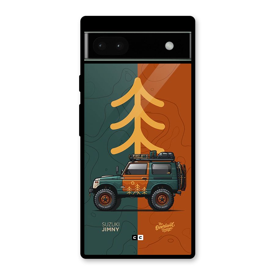Amazing Defence Car Glass Back Case for Google Pixel 6a