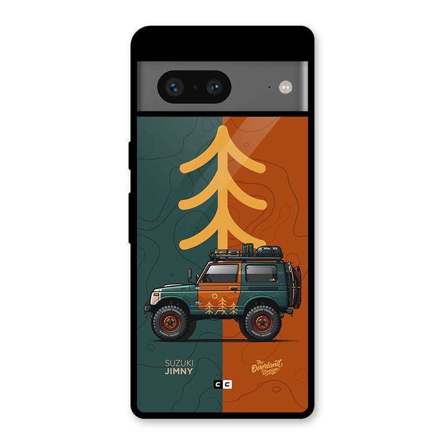 Amazing Defence Car Glass Back Case for Google Pixel 7