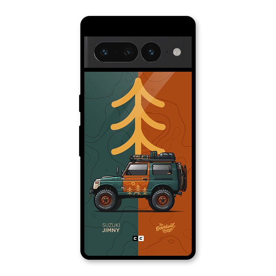 Amazing Defence Car Glass Back Case for Google Pixel 7 Pro