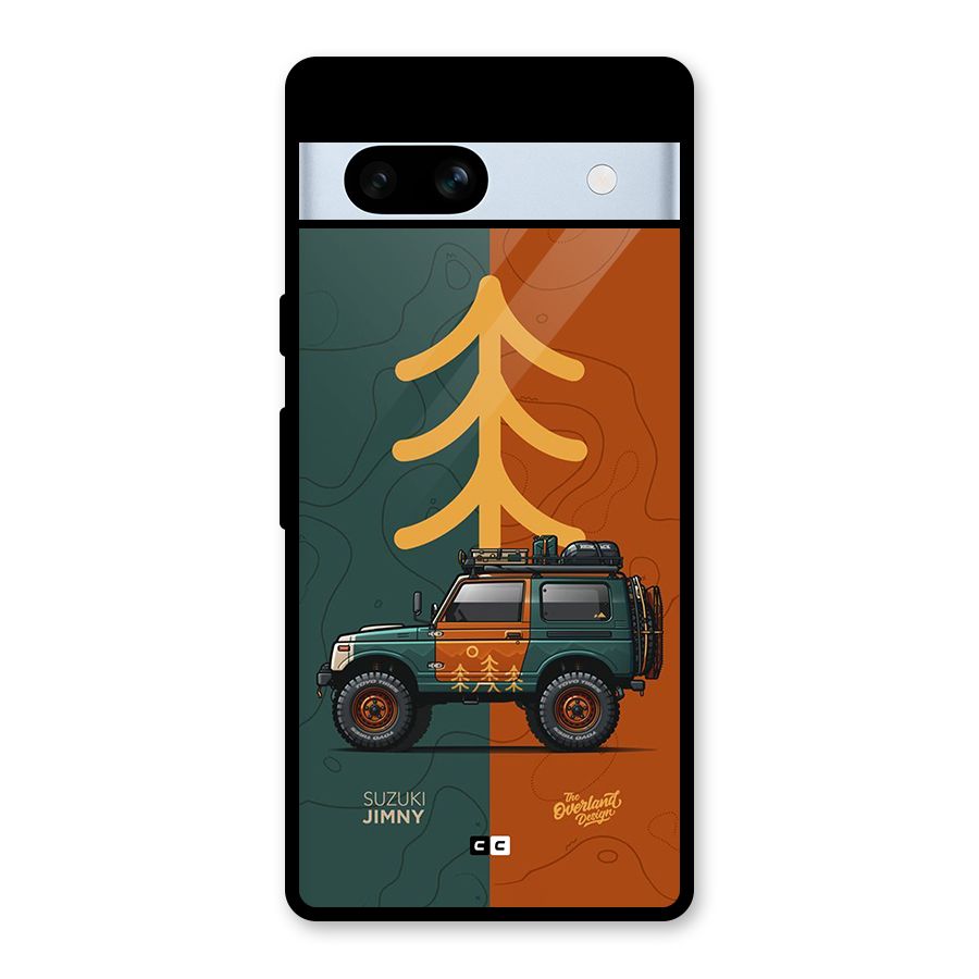 Amazing Defence Car Glass Back Case for Google Pixel 7a