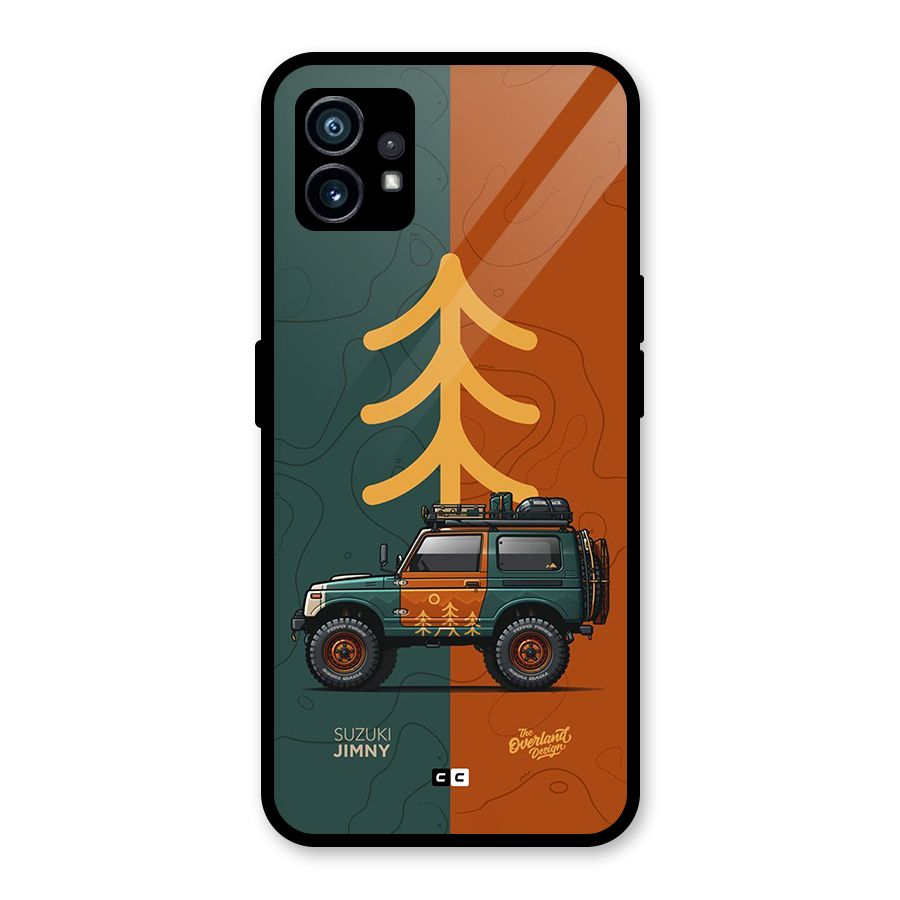 Amazing Defence Car Glass Back Case for Nothing Phone 1