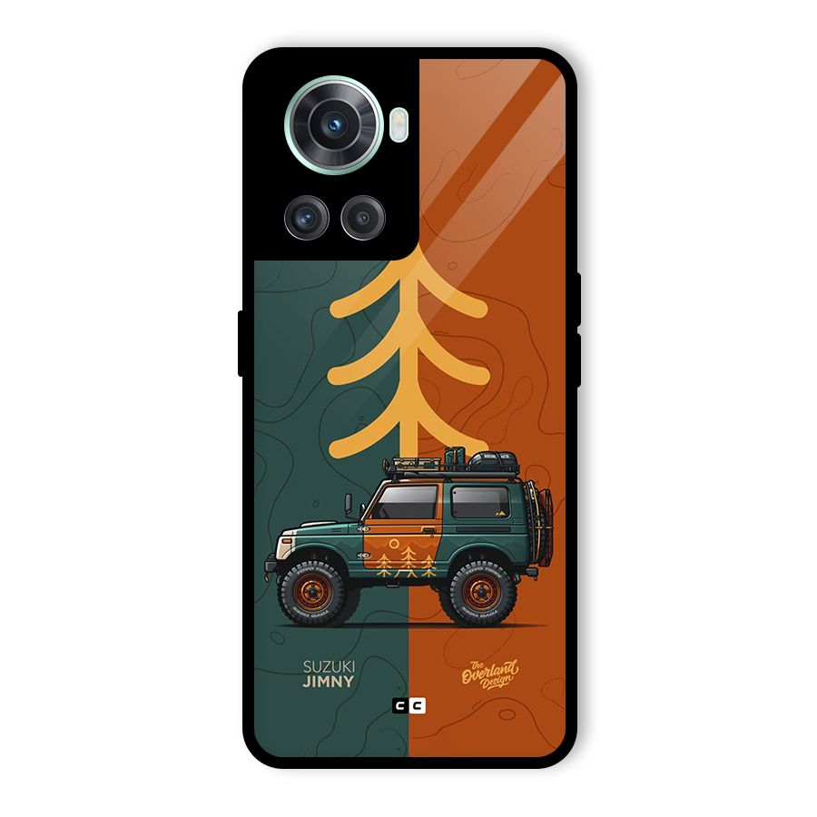 Amazing Defence Car Glass Back Case for OnePlus 10R