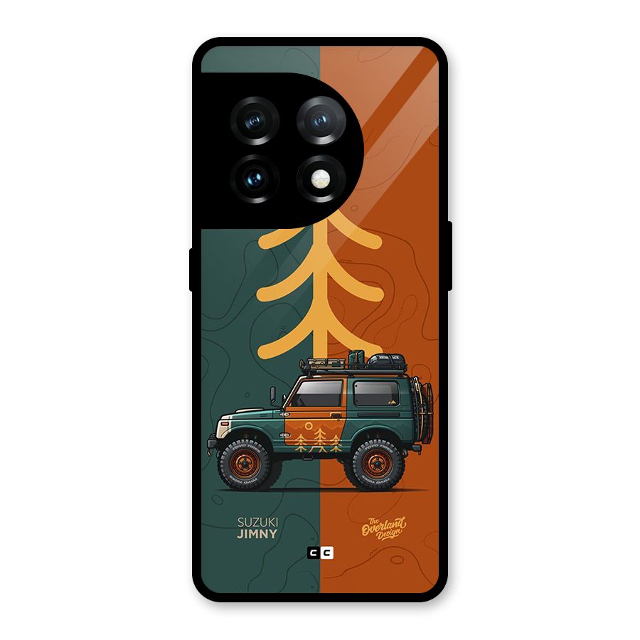 Amazing Defence Car Glass Back Case for OnePlus 11