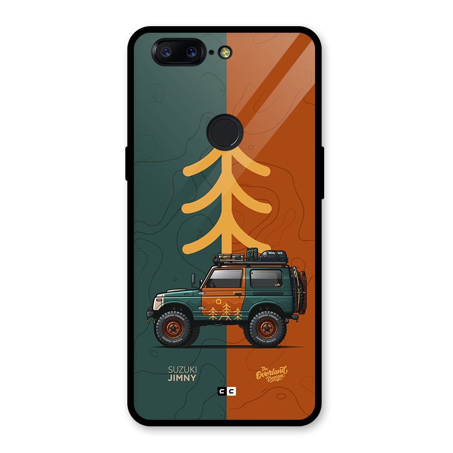 Amazing Defence Car Glass Back Case for OnePlus 5T