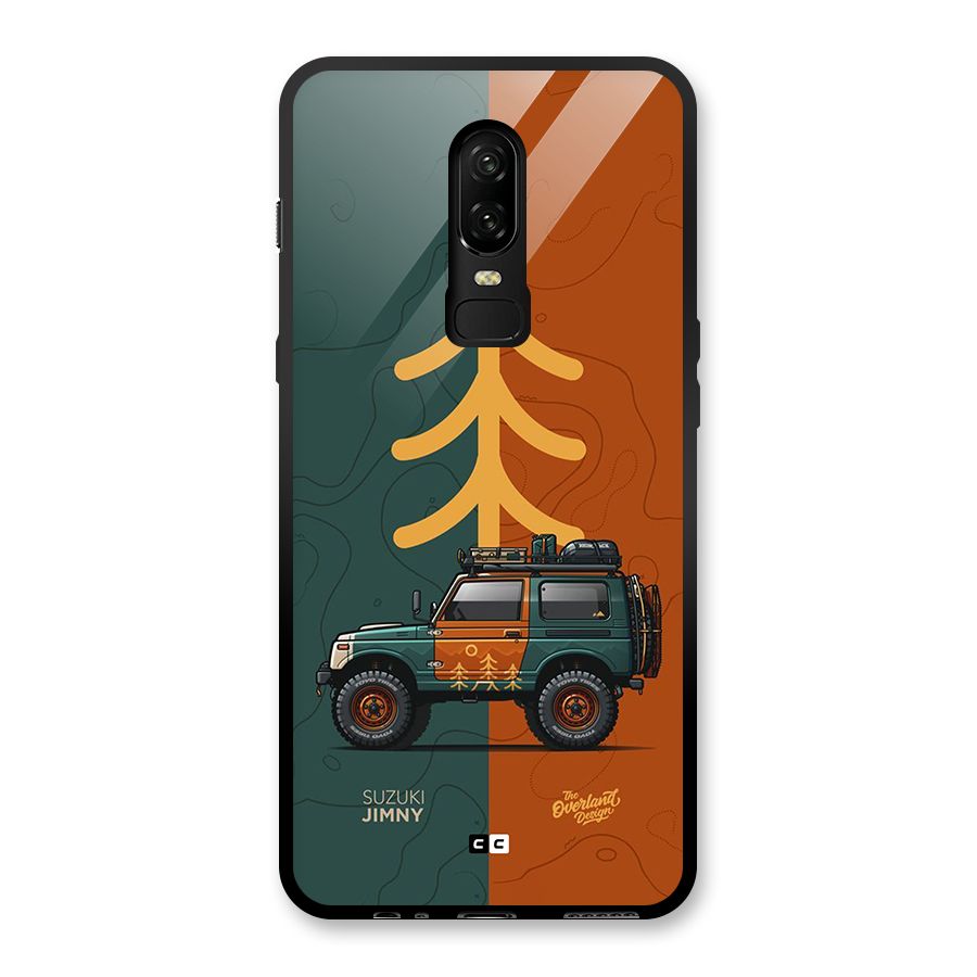 Amazing Defence Car Glass Back Case for OnePlus 6