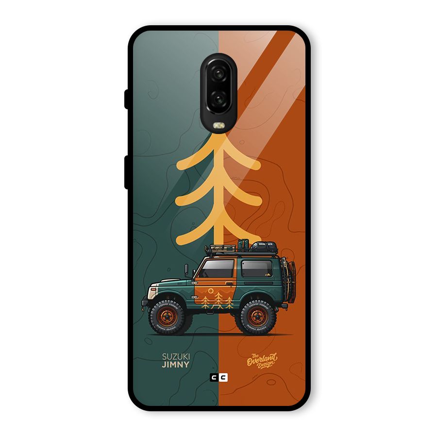 Amazing Defence Car Glass Back Case for OnePlus 6T