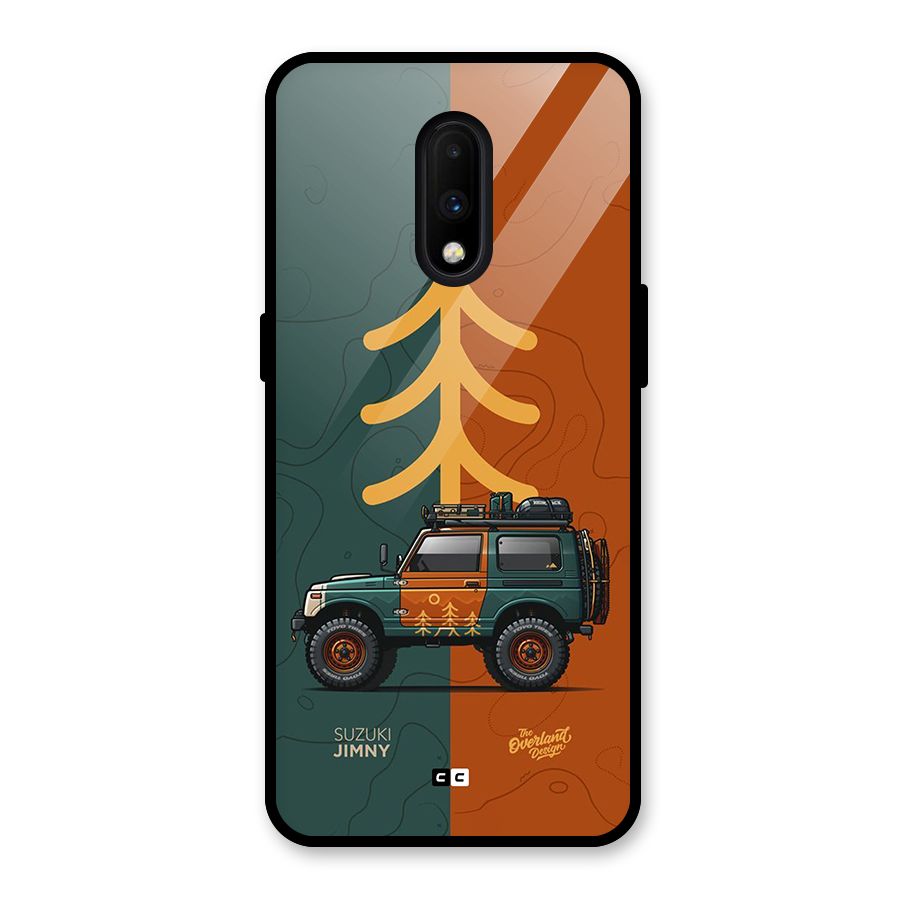 Amazing Defence Car Glass Back Case for OnePlus 7