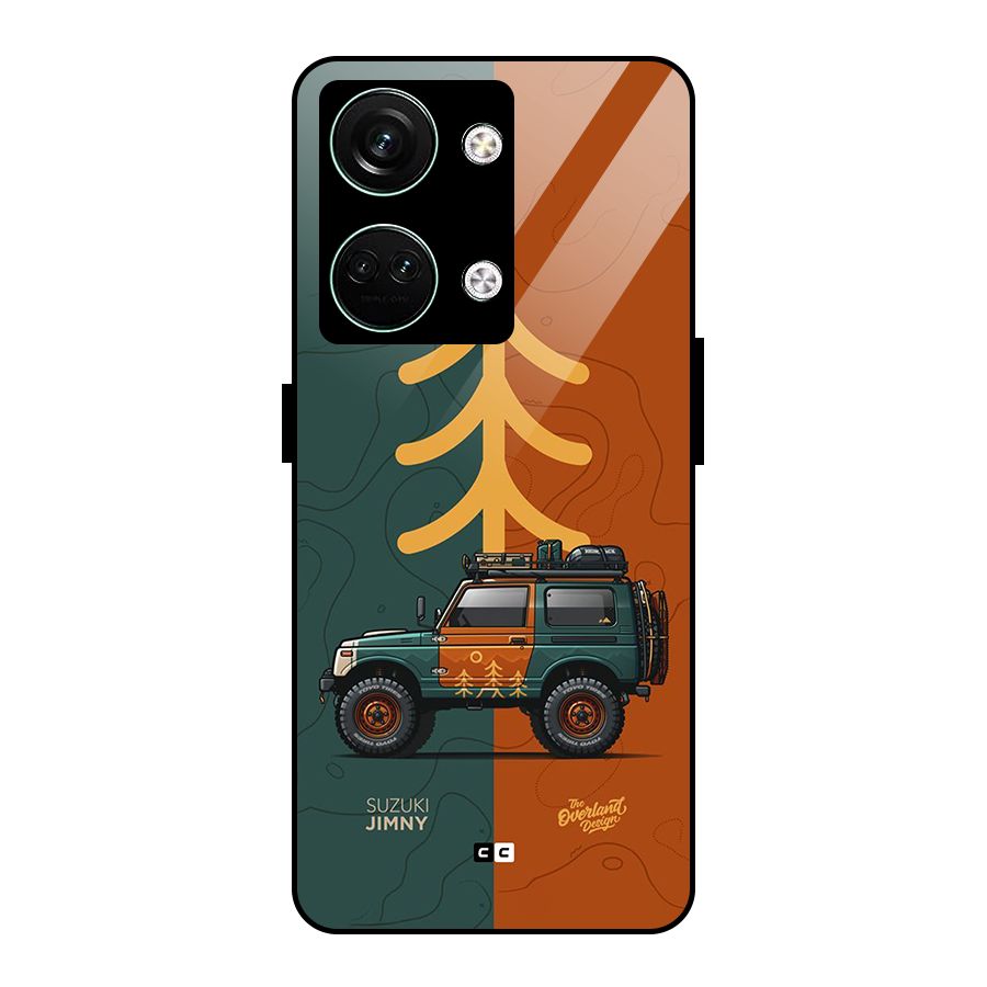 Amazing Defence Car Glass Back Case for Oneplus Nord 3