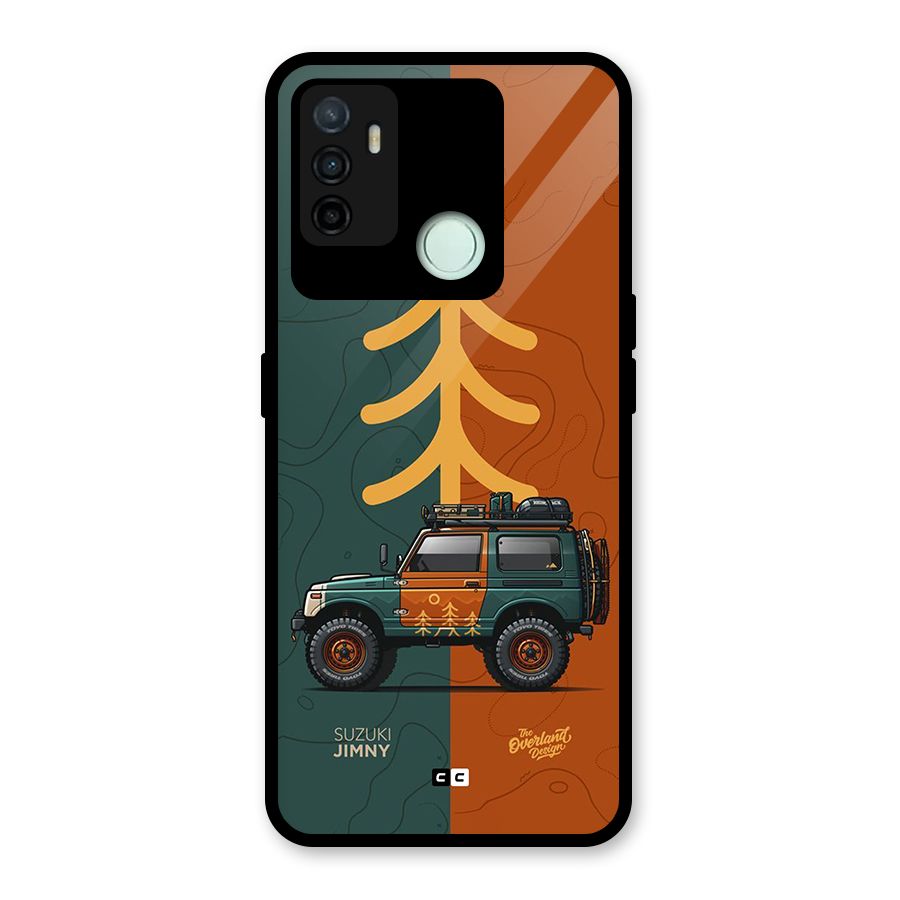 Amazing Defence Car Glass Back Case for Oppo A53