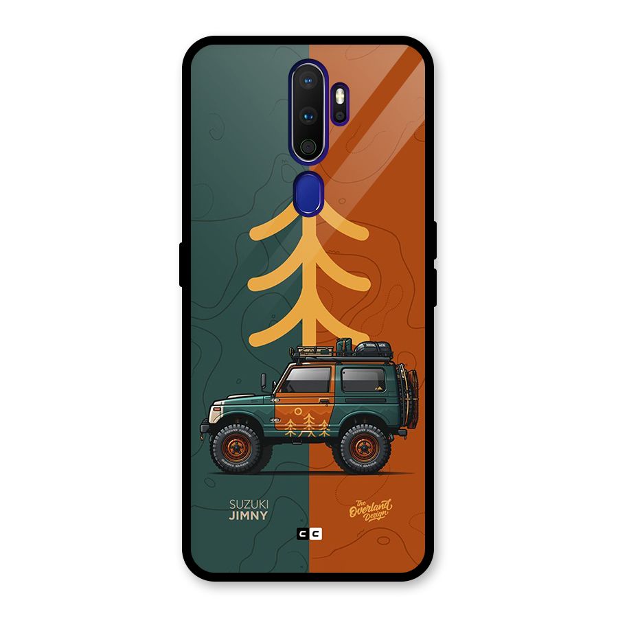Amazing Defence Car Glass Back Case for Oppo A9 (2020)