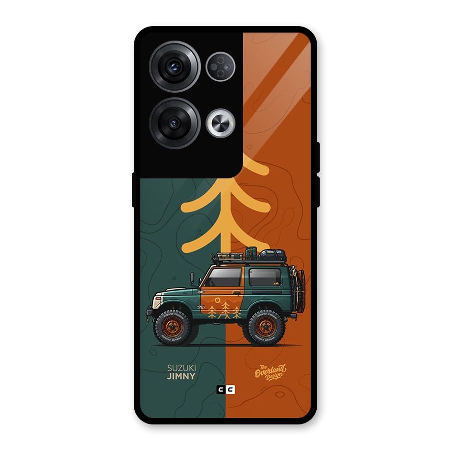 Amazing Defence Car Glass Back Case for Oppo Reno8 Pro 5G