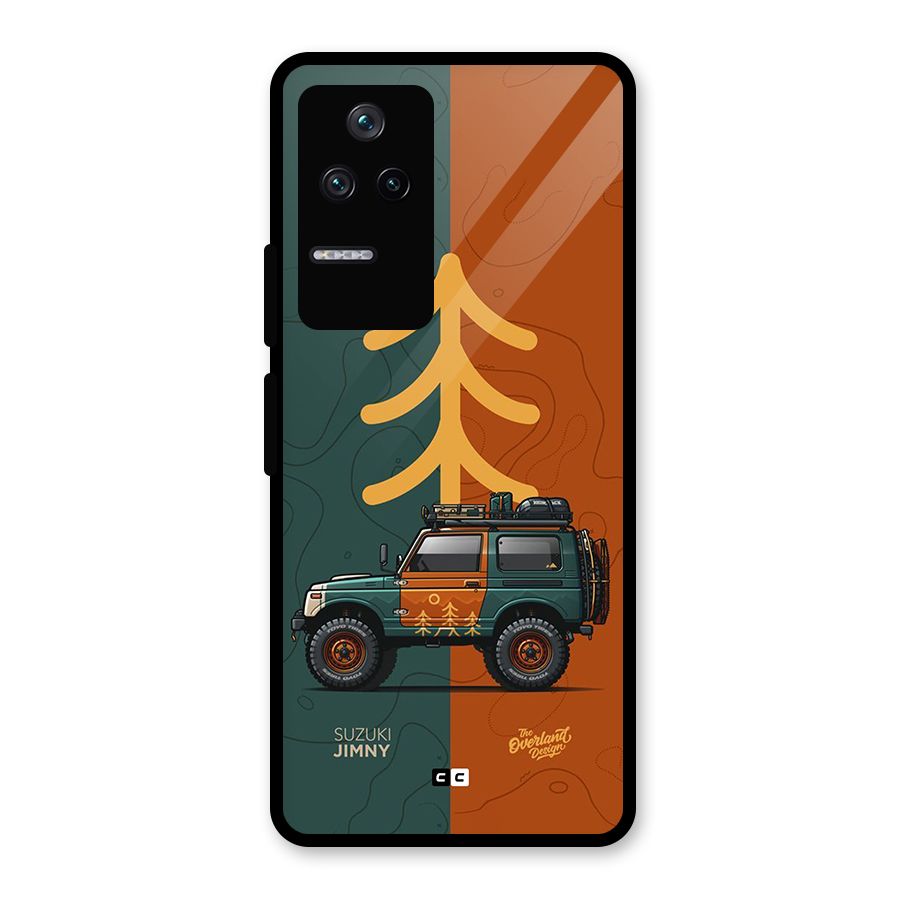 Amazing Defence Car Glass Back Case for Poco F4 5G