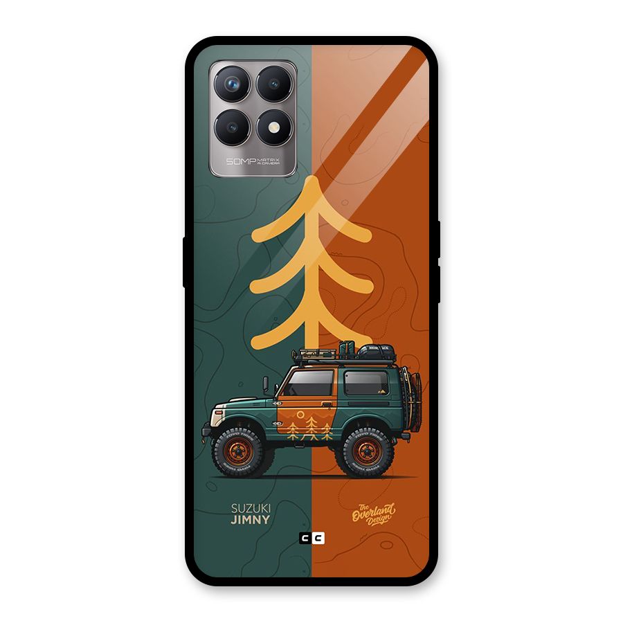 Amazing Defence Car Glass Back Case for Realme Narzo 50