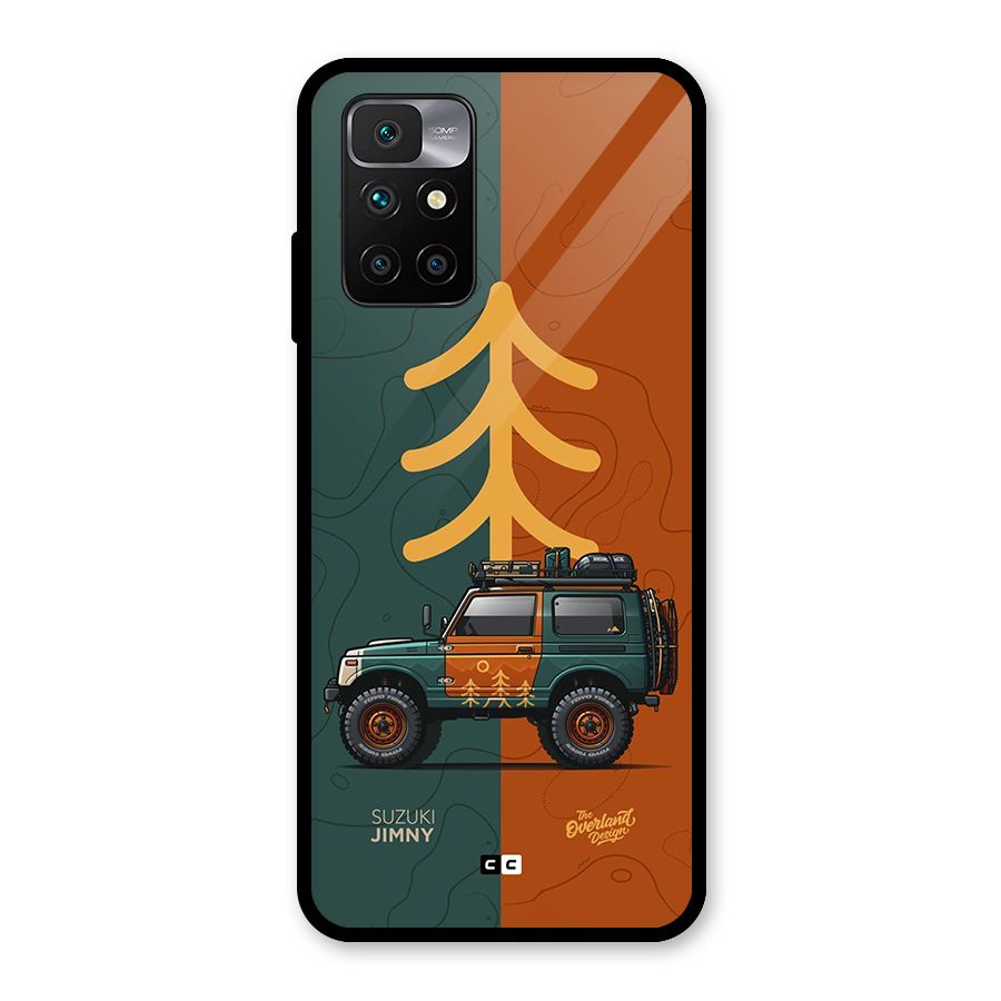 Amazing Defence Car Glass Back Case for Redmi 10 Prime