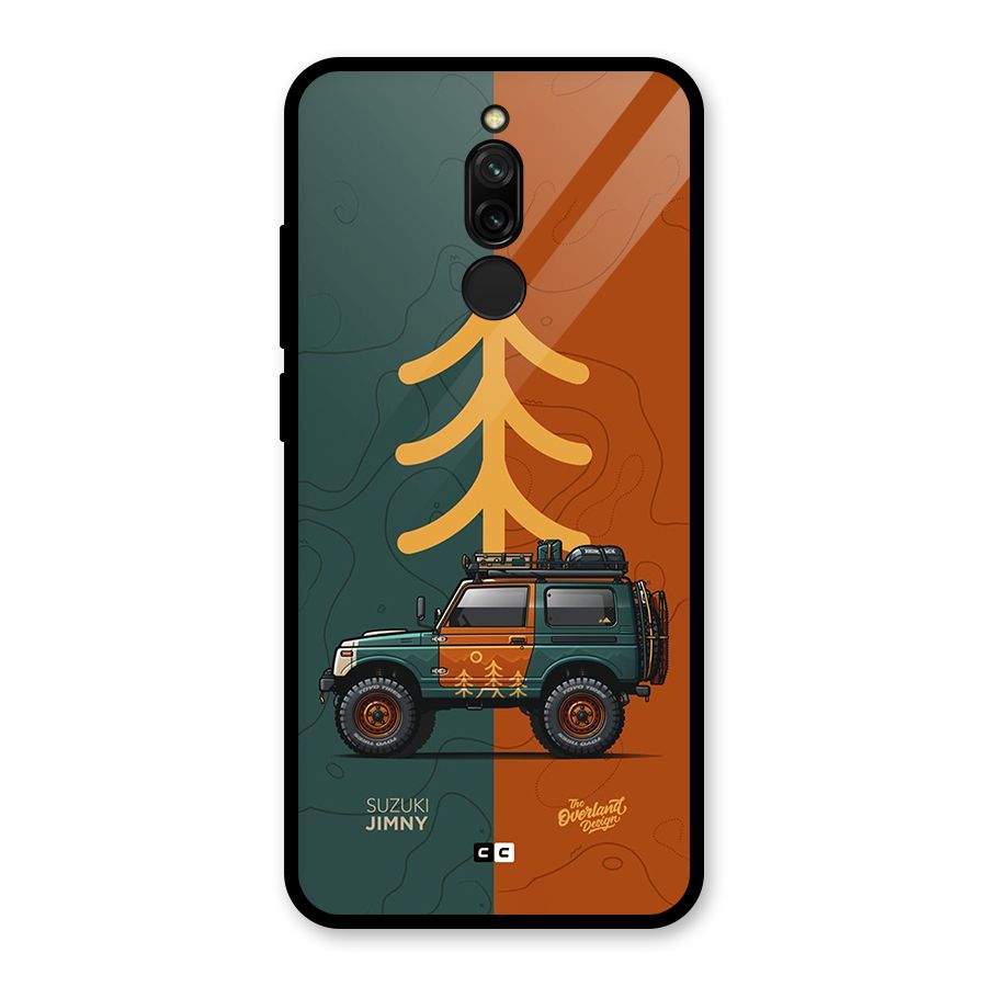 Amazing Defence Car Glass Back Case for Redmi 8