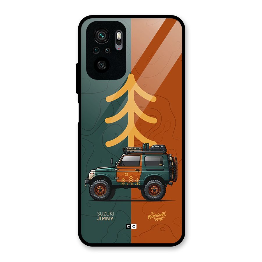 Amazing Defence Car Glass Back Case for Redmi Note 11 SE