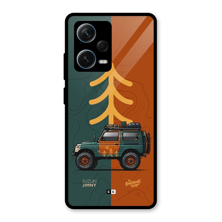 Amazing Defence Car Glass Back Case for Redmi Note 12 Pro Plus 5G